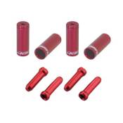 Jagwire Tips Workshop End Cap Combo Refill Pack-red Rouge