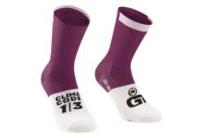 Paire de chaussettes assos gt c2 violet blanc