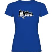 Kruskis Extreme Mtb Short Sleeve T-shirt Bleu 2XL Femme