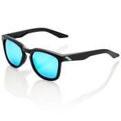 100percent Hudson Sunglasses Noir Hiper Blue Multilayer Mirror/CAT3