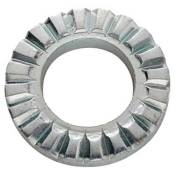 Schwarz Toothed Washer Ring For Rear Wheel 10 Units Argenté