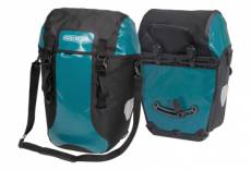 Paire de sacoches de porte bagages ortlieb bike packer classic 40l bleu petrol noir