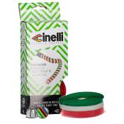 Cinelli Tape Cork Italian Flag+custom End Plugs Handlebar Tape Multicolore