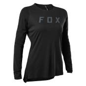 Fox Racing Mtb Flexair Pro Long Sleeve T-shirt Noir L Femme