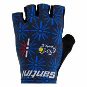 Santini Trionfo Tour De France 2023 Short Gloves Bleu S Homme