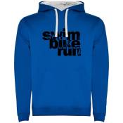 Kruskis Word Triathlon Two-colour Hoodie Bleu 3XL Homme