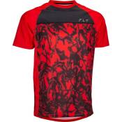 Fly Racing Super D Short Sleeve T-shirt Rouge L Homme
