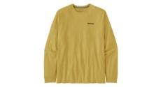 T shirt manches longues patagonia p 6 logo responsibili tee jaune