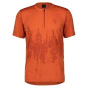 Scott Trail Flow Zip Short Sleeve Enduro Jersey Orange L Homme