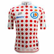 Santini Relica Tour De France Gpm Leader 2022 Short Sleeve Jersey Blanc L Homme