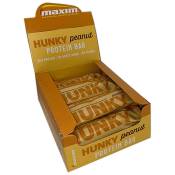 Maxim Hunky Choco/peanut 55g Energy Bars Box 12 Units Jaune