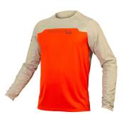 Endura Mt500 Burner Long Sleeve T-shirt Orange XL Homme