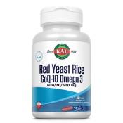 Kal Red Yeast Rice Coq-10 Omega 3 Cardiovascular Support 60 Softgels Clair