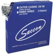 Saccon Mtb Cables Brake Stainless Steel Hammer 100 Units Brake Cable Bleu 1.5 x 2300 mm