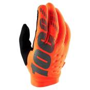 100percent Brisker Long Gloves Orange M Homme
