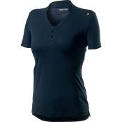Castelli Tech Short Sleeve Polo Shirt Bleu L Femme