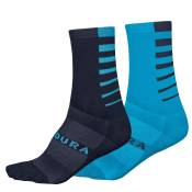 Endura Stripe Coolmax® Socks 2 Pairs Bleu EU 37-42 Homme