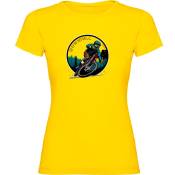 Kruskis Downhill Rider Short Sleeve T-shirt Jaune XL Femme