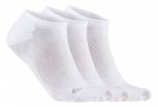 Chaussettes x3 unisex craft core dry footies blanc