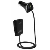 Puro Passenger Car Charger With Usb 2 Ports + 2 Ports Usb 6.8a Noir