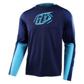 Troy Lee Designs Sprint Long Sleeve Enduro Jersey Bleu L Homme