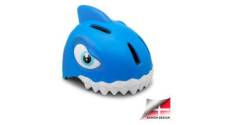 Casque de velo pour enfants requin bleu crazy safety certifie en1078