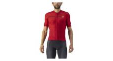 Maillot manches courtes castelli insider rouge