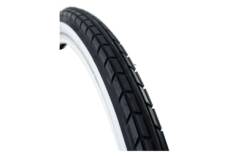 Cst pneu exterieur tradition 28 x 1 75 noir blanc avec lignes reflechissantes