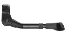 Bequille velo laterale arriere ursus king mini 16 20 24 noire reglable fixation 2 vis sur base entraxe 18mm supporte 35kgs livre sur carte