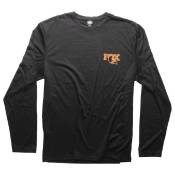 Fox Textured Long Sleeve T-shirt Noir XL Homme