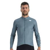 Sportful Checkmate Thermal Long Sleeve Jersey Bleu 2XL Homme