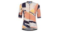 Maillot manches courtes velo rogelli flair femme