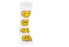 Chaussettes pacific and co smiley blanc