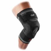 Mc David Elite Engineered Elastic Knee Brace With Dual Wrap And Hinges Noir L