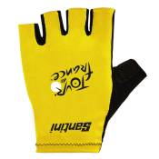 Santini Tour De France Official Overall Leader 2023 Short Gloves Jaune XL Homme