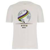 Santini Uci World Short Sleeve T-shirt Blanc XS Homme