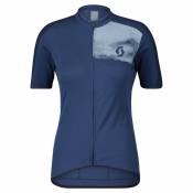 Scott Gravel Merino Short Sleeve Jersey Bleu L Femme