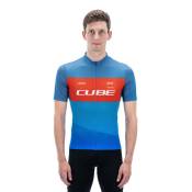 Cube Teamline Cmpt Short Sleeve Jersey Bleu XL Homme