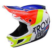 Troy Lee Designs D4 Composite Downhill Helmet Jaune,Rouge,Blanc,Bleu L