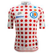 Santini Relica Tour De France Gpm Leader 2022 Short Sleeve Jersey Blanc 4XL Homme
