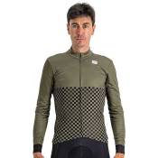 Sportful Checkmate Thermal Long Sleeve Jersey Vert XL Homme