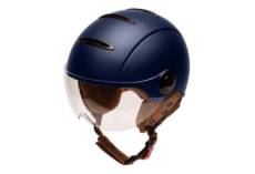 Casque jet vintage marko helmets unisexe bleu matt