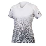 Endura Singletrack Print Ltd Short Sleeve Enduro Jersey Blanc S Femme