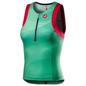 Castelli Tri Sleeveless Jersey Vert S Femme