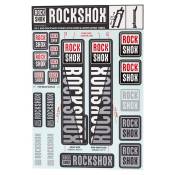 Rockshox Decal Kit 30/35 Mm Argenté