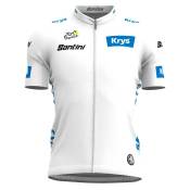Santini Tour De France Fan Line Best Young Rider 2023 Short Sleeve Jersey Blanc XL Garçon