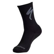 Specialized Merino Midweight Tall Logo Sock Blk Xl Long Socks Noir EU 46+ Homme