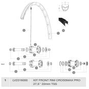 Mavic Crossmax Pro Tubeless Front Rim Kit Noir 29´´ 24H