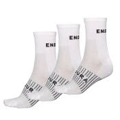 Endura Coolmax® Race Socks 3 Pairs Blanc EU 42.5-47 Homme