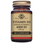 Solgar Vitamin D3 4000 Iu 100 Mcg 60 Units Marron